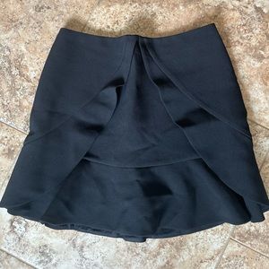 BCBG flair black mini skirt